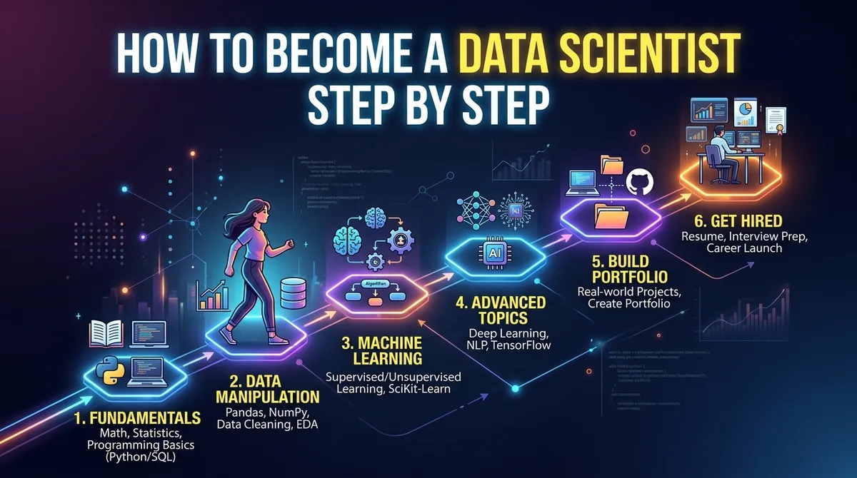 How to Become a Data Scientist Step by Step