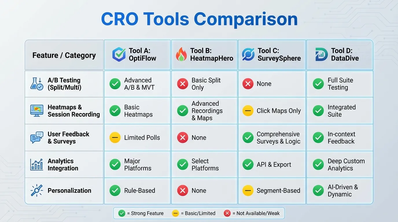 Conversion Optimization Tools Comparison The 2026 Master Guide