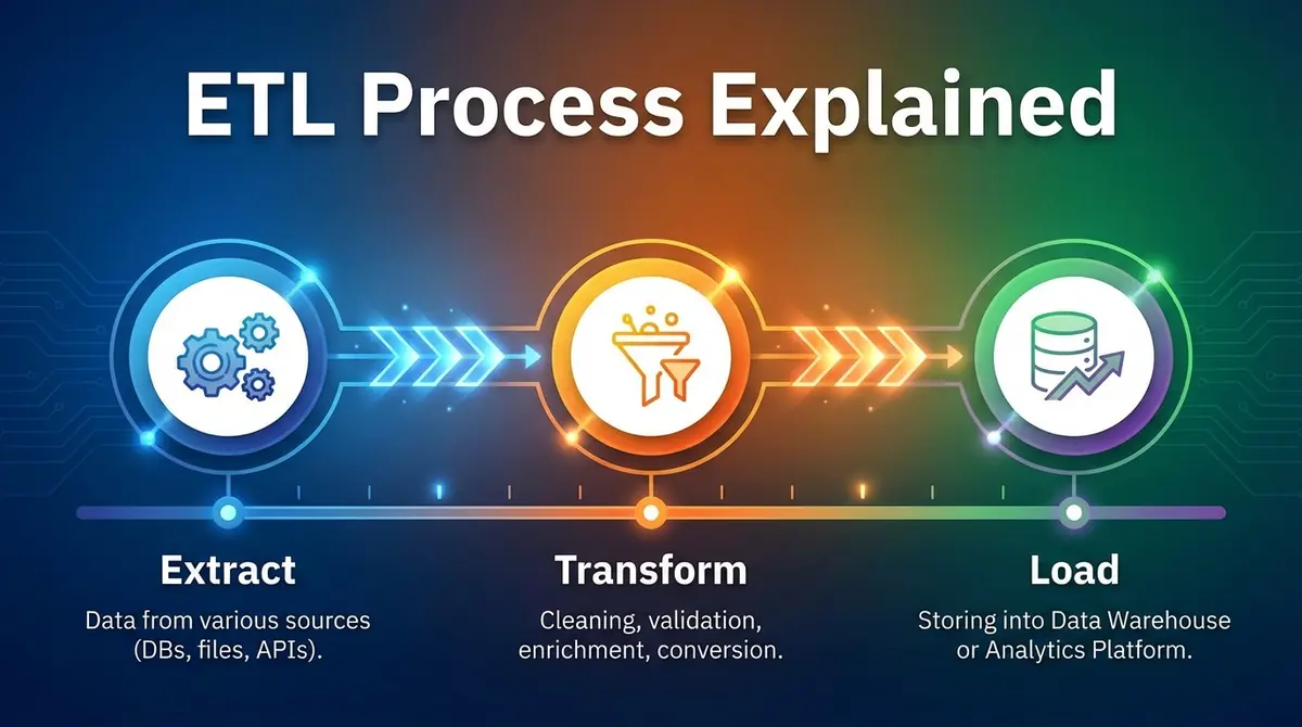 ETL Process Explained: The Backbone of Data Engineering