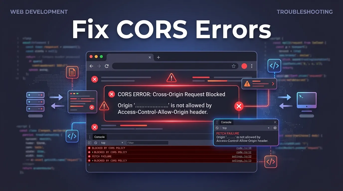 What Is CORS How to Fix CORS Errors Complete Developer Guide
