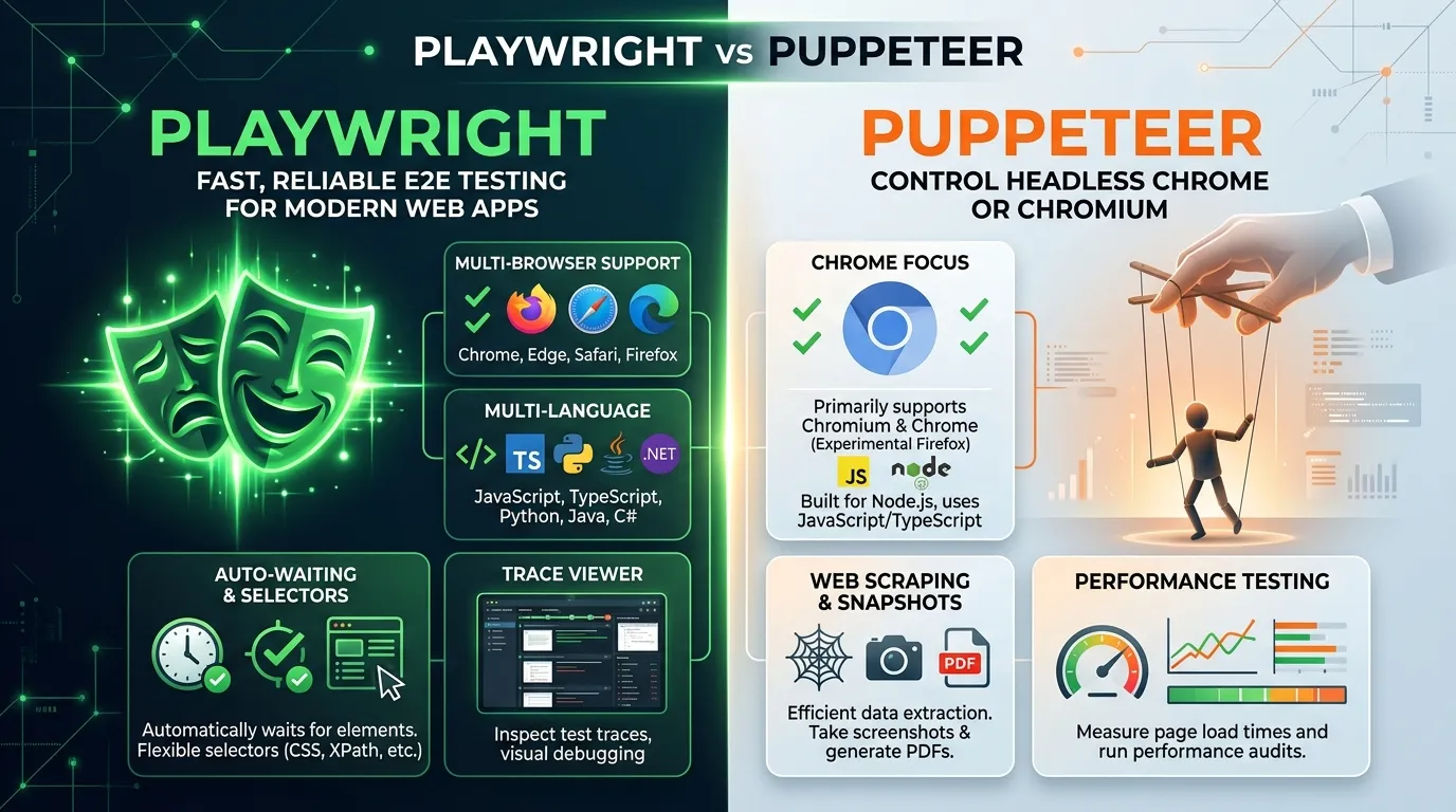 Playwright vs Puppeteer Comparison