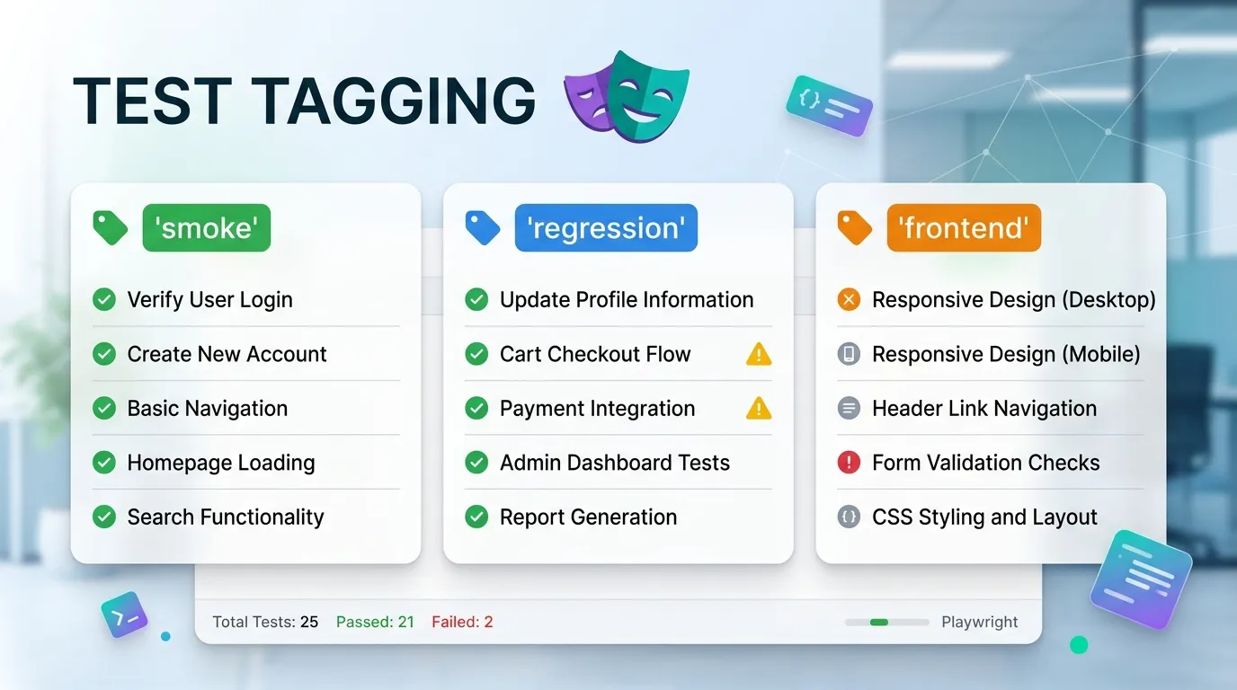 Playwright Test Tagging Guide for Faster Test Execution
